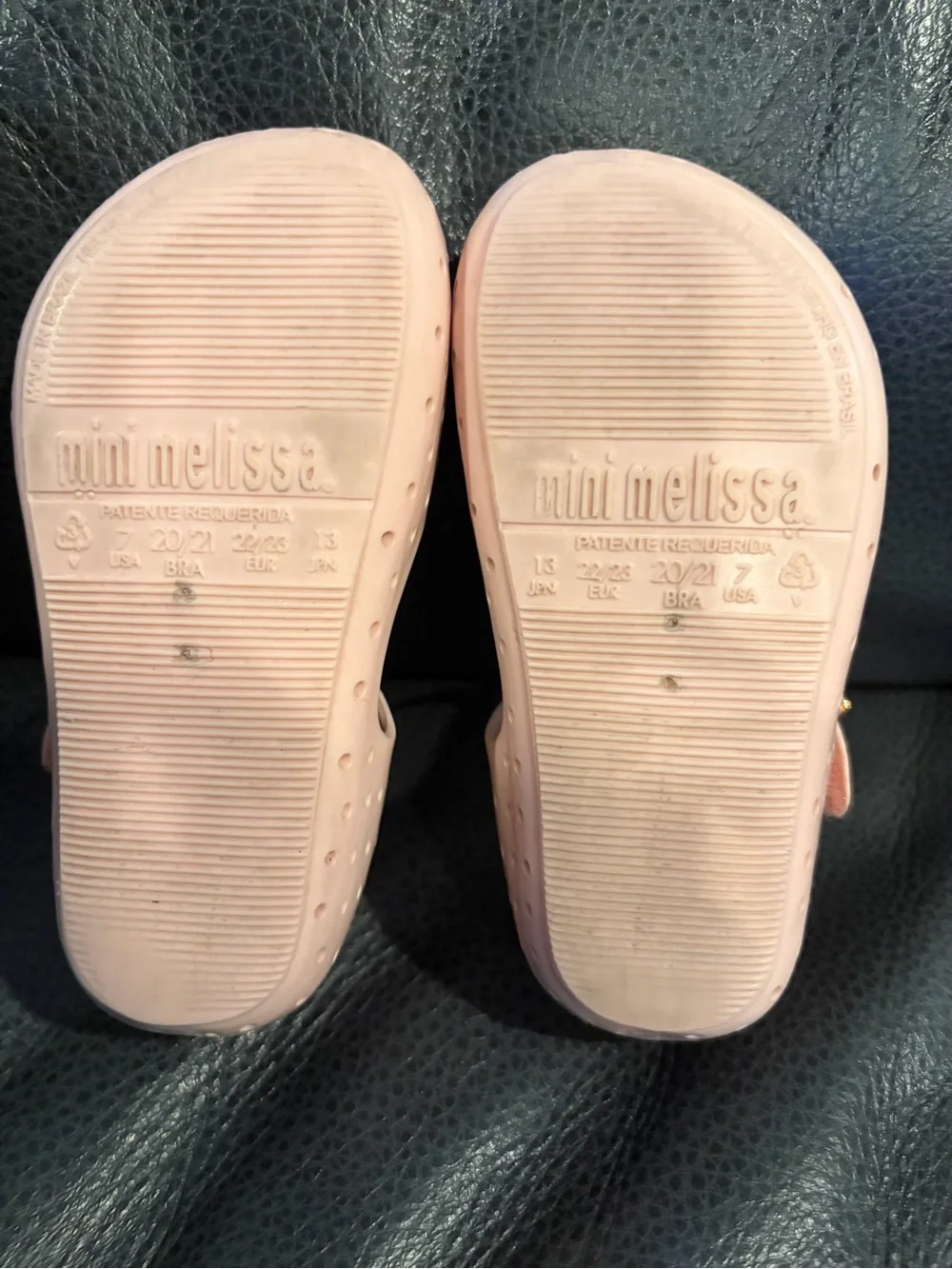Mini Melissa Pink Strawberry Jelly Mary Jane Shoes